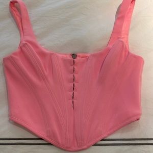 House of CB corset top in bubblegum pink sz small
